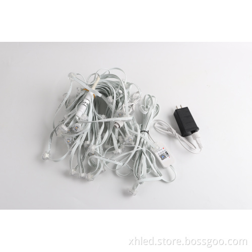 Exterior LED Holiday RGBW 24V Pixel Lights - Waterproof Outdoor Christmas Eaves Lights